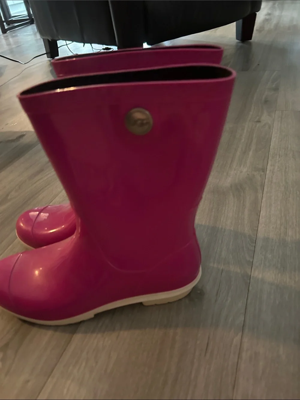 UGG Hot Pink Gloss Rain Boot